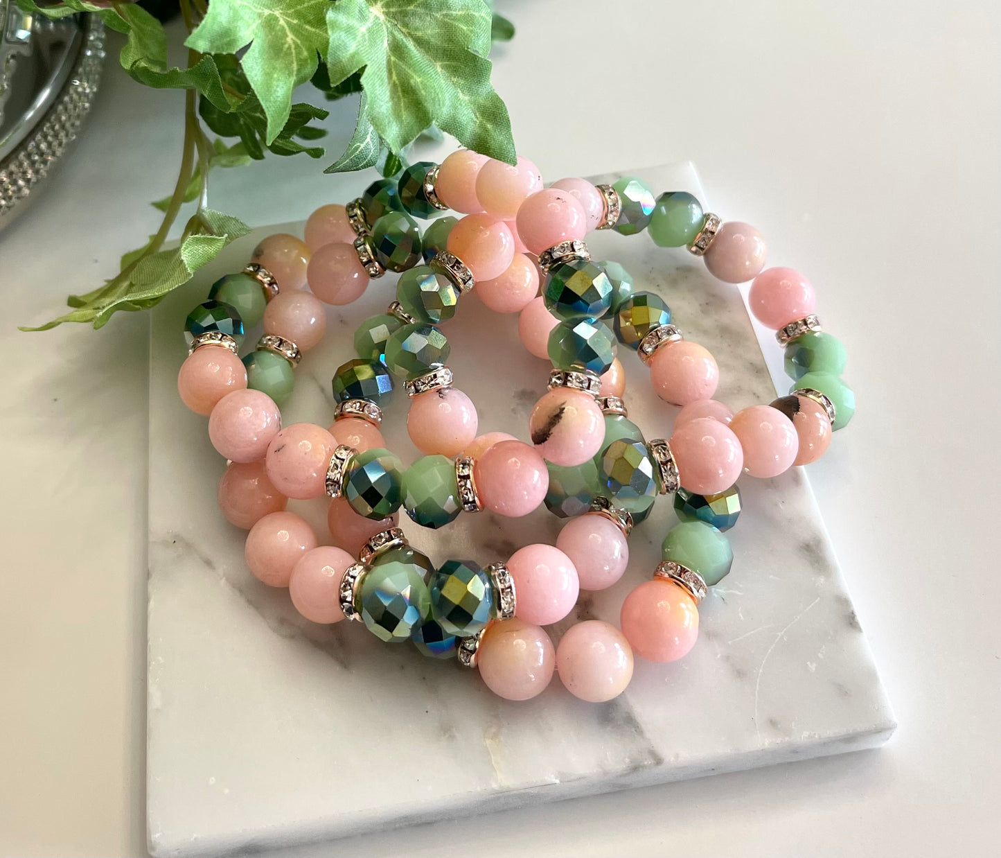 Peruvian Pink Opal Bracelet