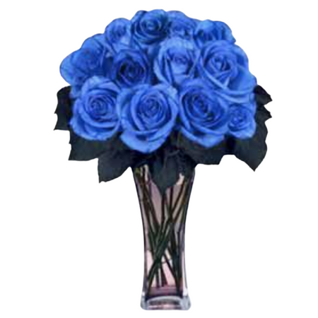 12 BLUE ROSES - ONE DOZEN BOUQUET