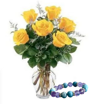 6 YELLOW ROSES WITH BRACELET - IT HAD TO BE YOU