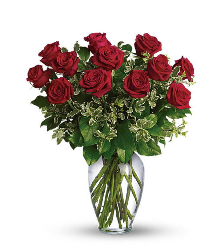 12 Red Roses Bouquet - Always on My Mind Bouquet Flower Arrangement