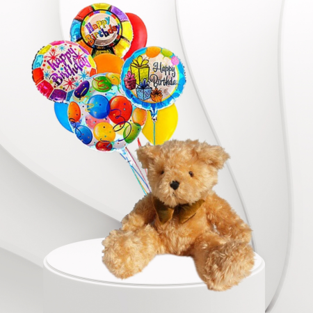 Plush Teddy Bear Balloon Bundle Gift Set