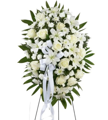 Exquisite Tribute Standing Spray Sympathy Flower Arrangement