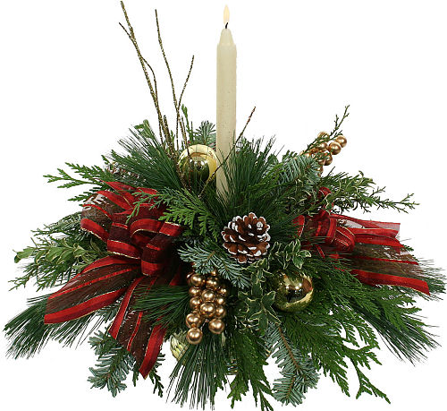 CHRISTMAS HOLIDAY TRADITIONS CENTREPIECE BOUQUET