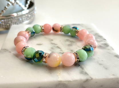 Peruvian Pink Opal Bracelet