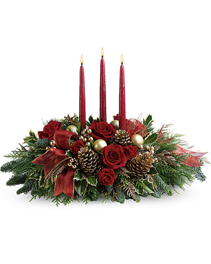 ALL IS BRIGHT CHRISTMAS CENTERPIECE