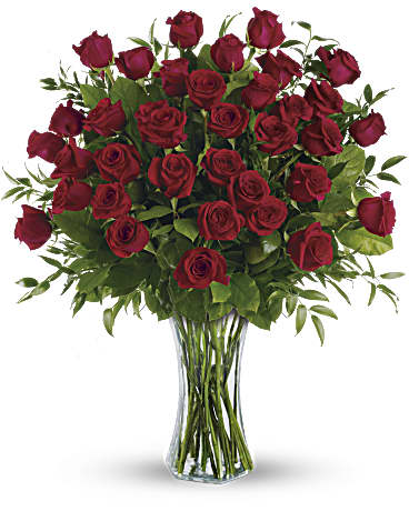 BREATHTAKING BEAUTY - THREE DOZEN RED ROSES BOUQUET