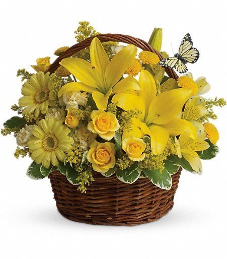 BASKET FULL OF WISHES BOUQUET