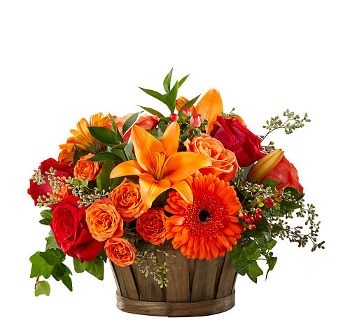 HARVEST MEMORIES BASKET BOUQUET