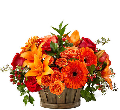 HARVEST MEMORIES BASKET BOUQUET