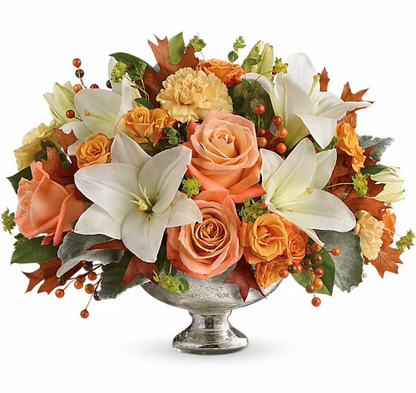 HARVEST SHIMMER CENTERPIECE BOUQUET