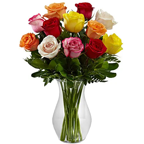 Magical Moments 12 Assorted Roses Bouquet