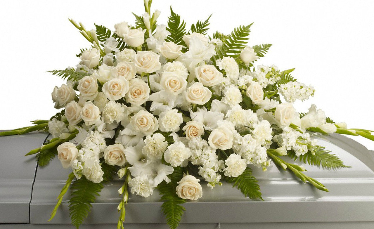 SILKEN SERENITY CASKET SPRAY